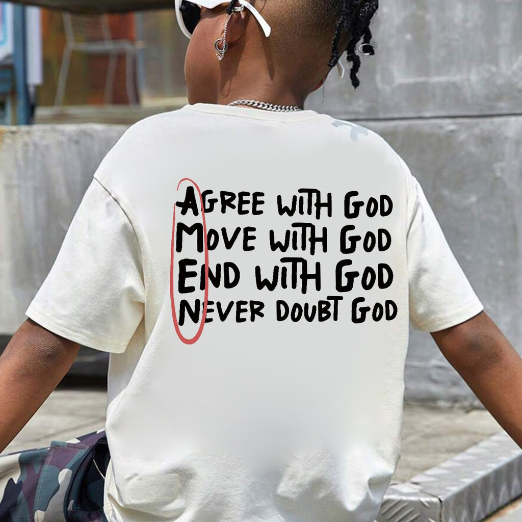 Boys, Teenagers And Students Casual Printed White Round Neck Pullover Short-Sleeved T-Shirt Summer Tops