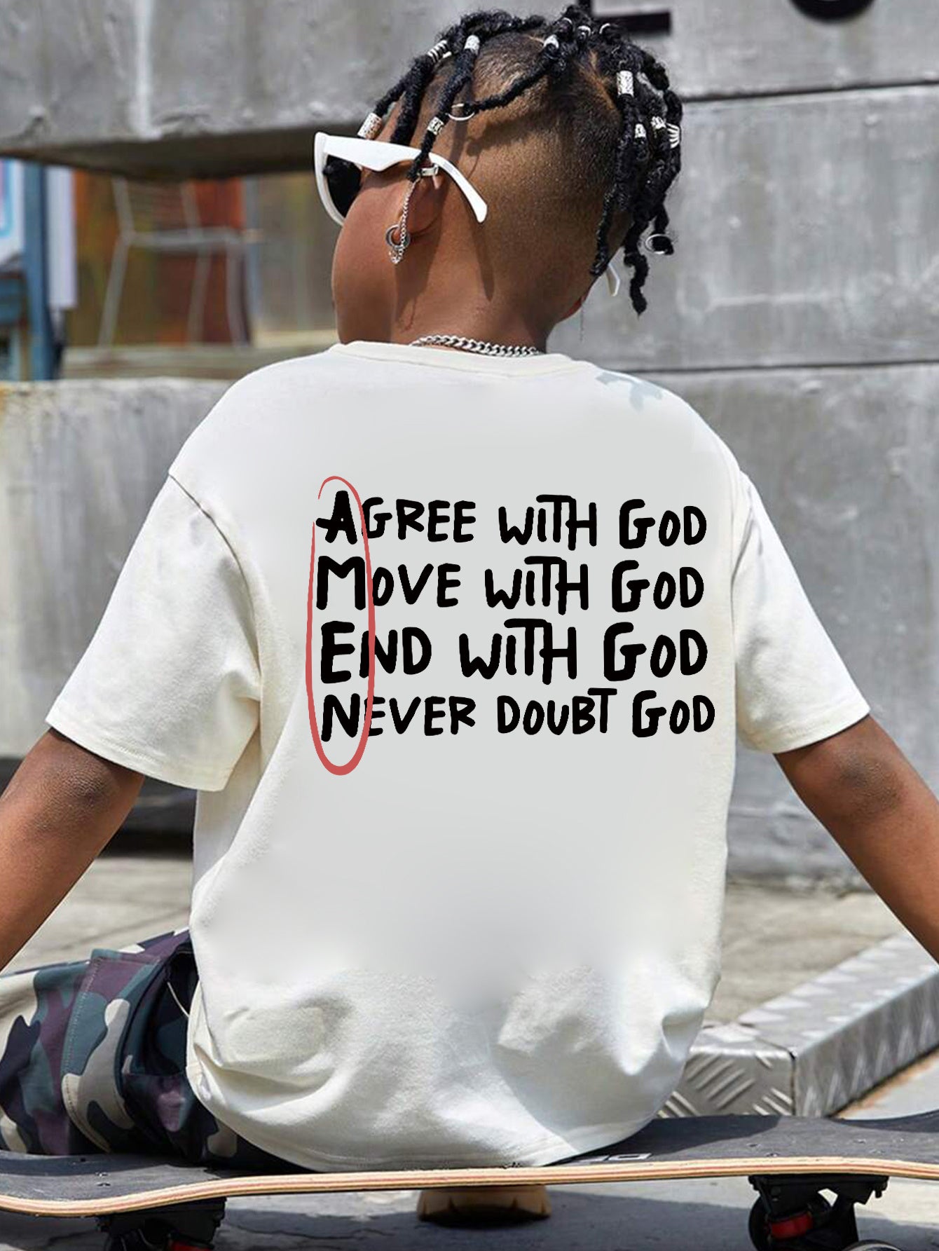 Boys, Teenagers And Students Casual Printed White Round Neck Pullover Short-Sleeved T-Shirt Summer Tops