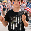 1pc T-Shirt with a Patriotic Day Graphic, Suitable for Celebrating July 4Th, Independence Day, Patriotic Day, Fireworks Day, for Both Boys And Girls