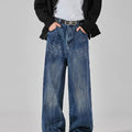 Men'S Spring\u002Fsummer American Loose Straight-leg Wide-leg Casual Jeans