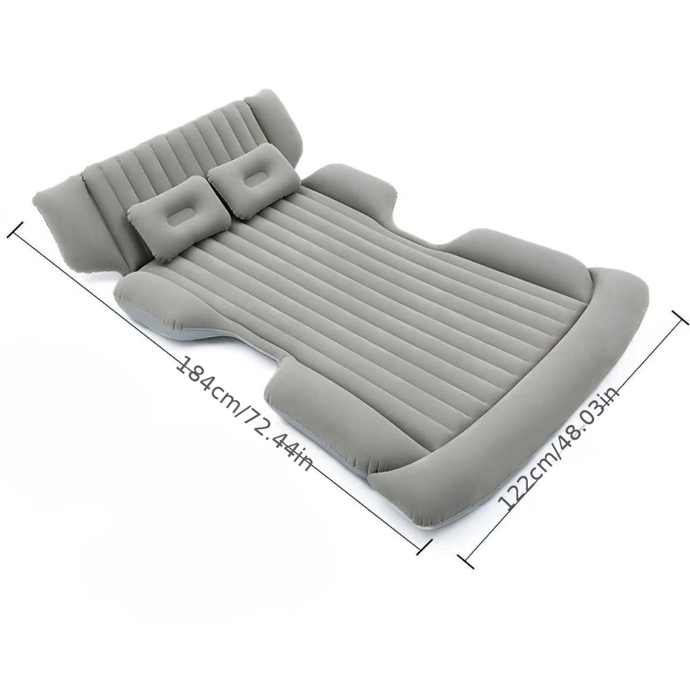 Comfortable Thickened Gray\u002FBlack Car Inflatable Mattress, Car Additions, Inflatable Car Bed for Truck And SUV Trunk, Foldable And Portable Skin-Friendly Back Seat Mattress, Camping Gear And Equipment