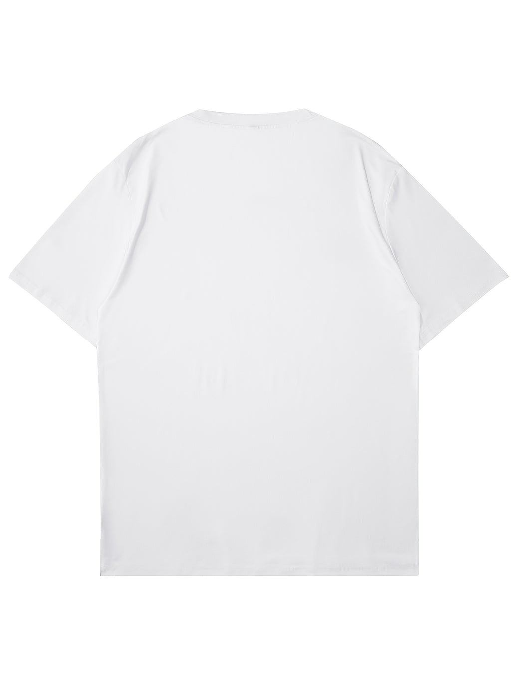 1pc white pure cotton round neck short sleeve T-shirt suitable for both boys and girls, perfect for casual outings.Girls'short sleeve T-shirt-100% pure cotton breathable summer top, machine washable, comfortable and convenient fabric.