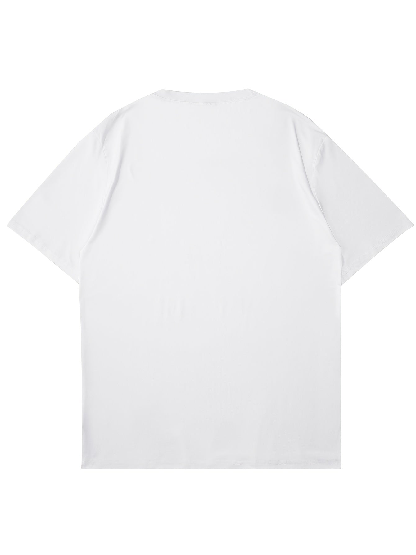 1pc white pure cotton round neck short sleeve T-shirt suitable for both boys and girls, perfect for casual outings.Girls'short sleeve T-shirt-100% pure cotton breathable summer top, machine washable, comfortable and convenient fabric.
